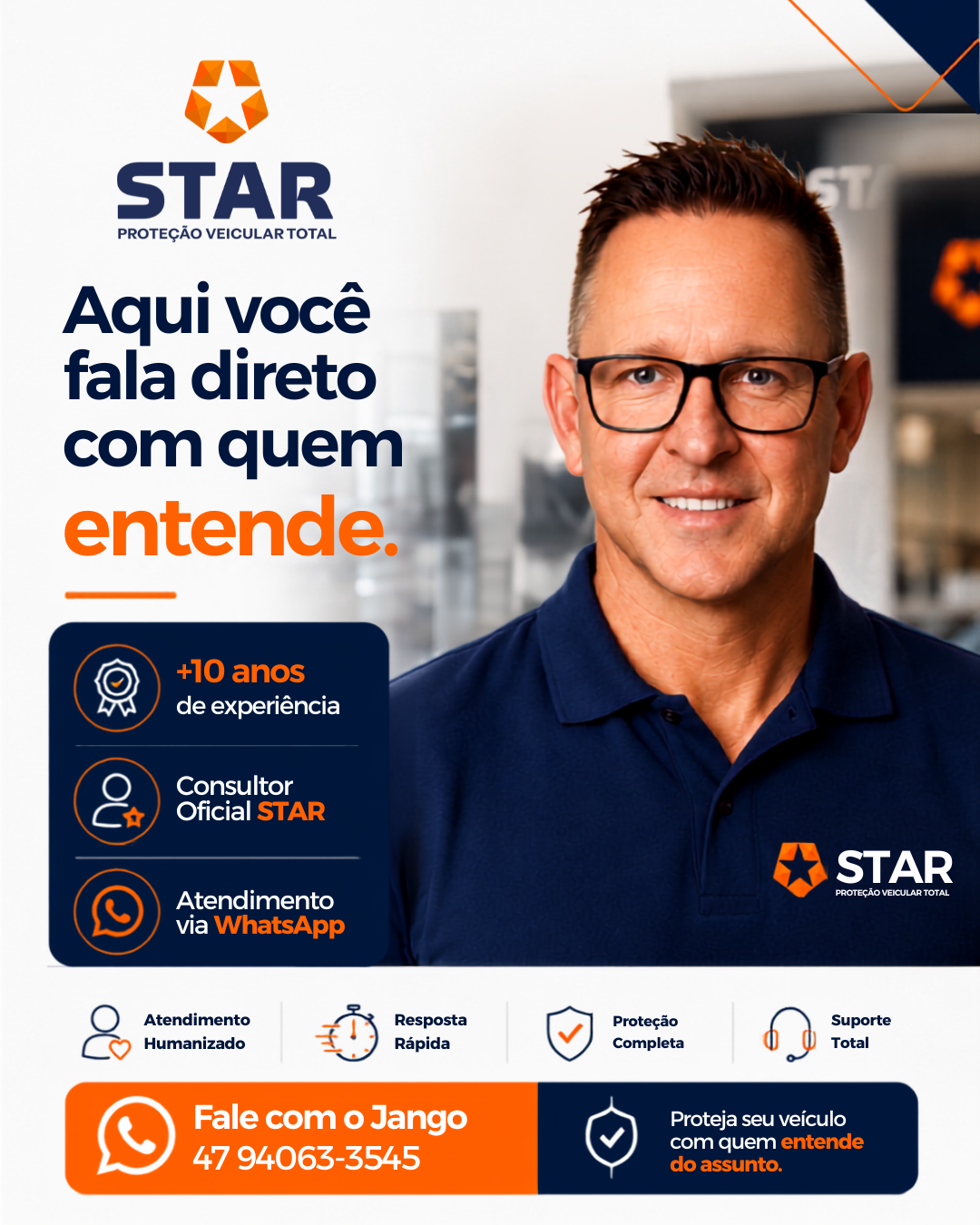 Aqui você fala direto com quem entende — Jango Consultor STAR